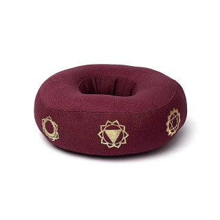 Coussin de bol chantant 7 chakras aubergine M | Pieralune