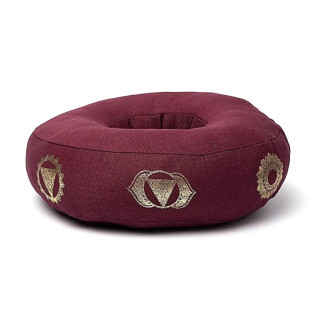 Coussin de bol chantant 7 chakras aubergine L | Pieralune