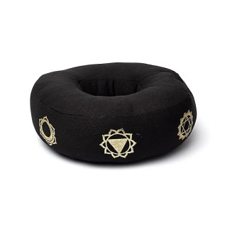 Coussin de bol chantant 7 chakras noir L | Pieralune