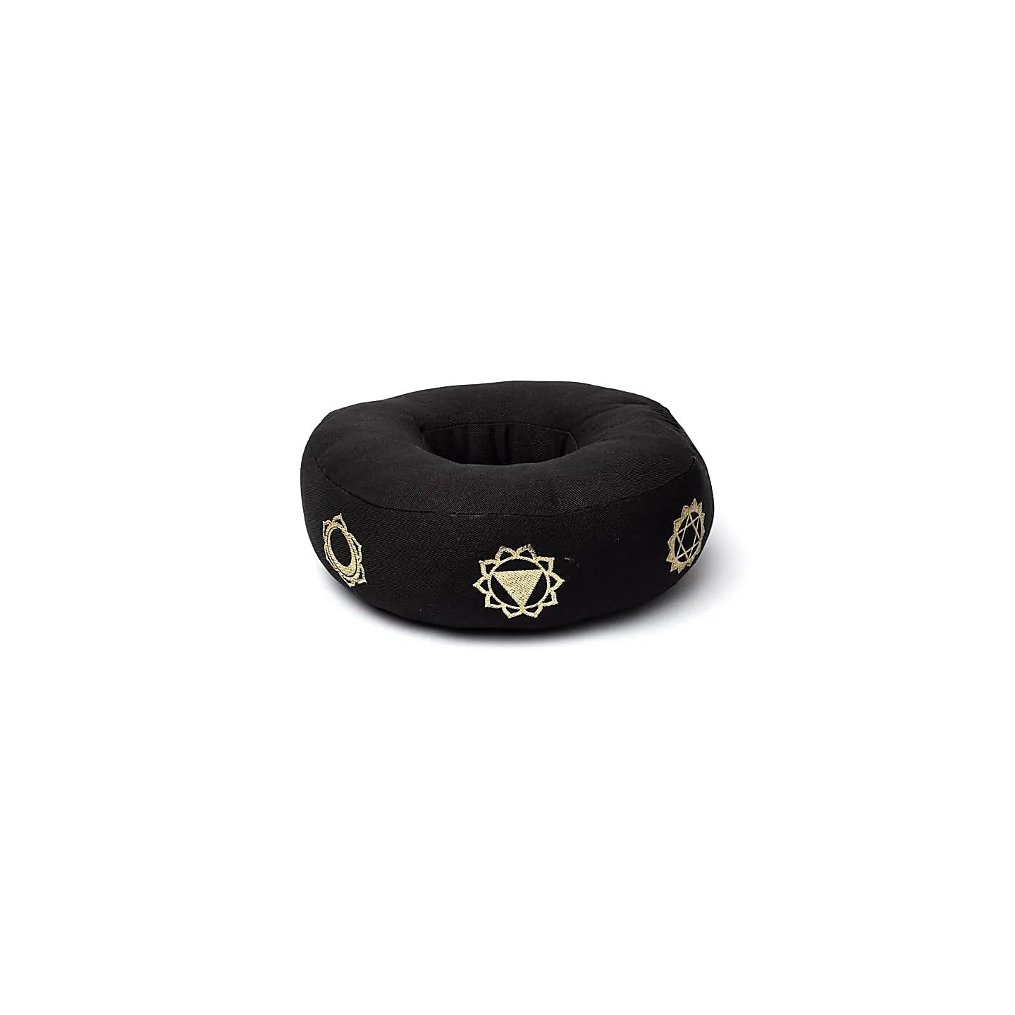 Coussin de bol chantant 7 chakras noir L | Pieralune