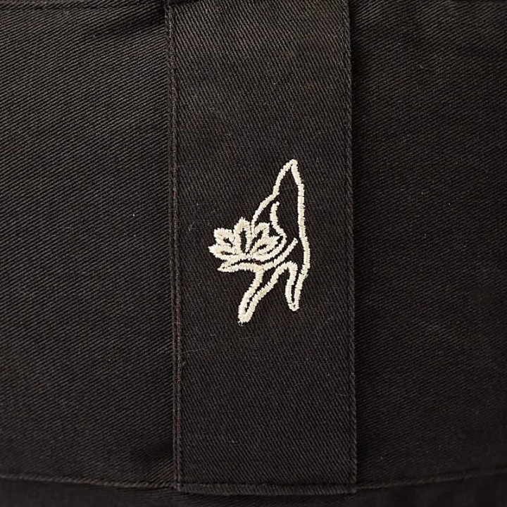 Coussin de méditation noir 7 chakras coton bio (OCS) | Pieralune