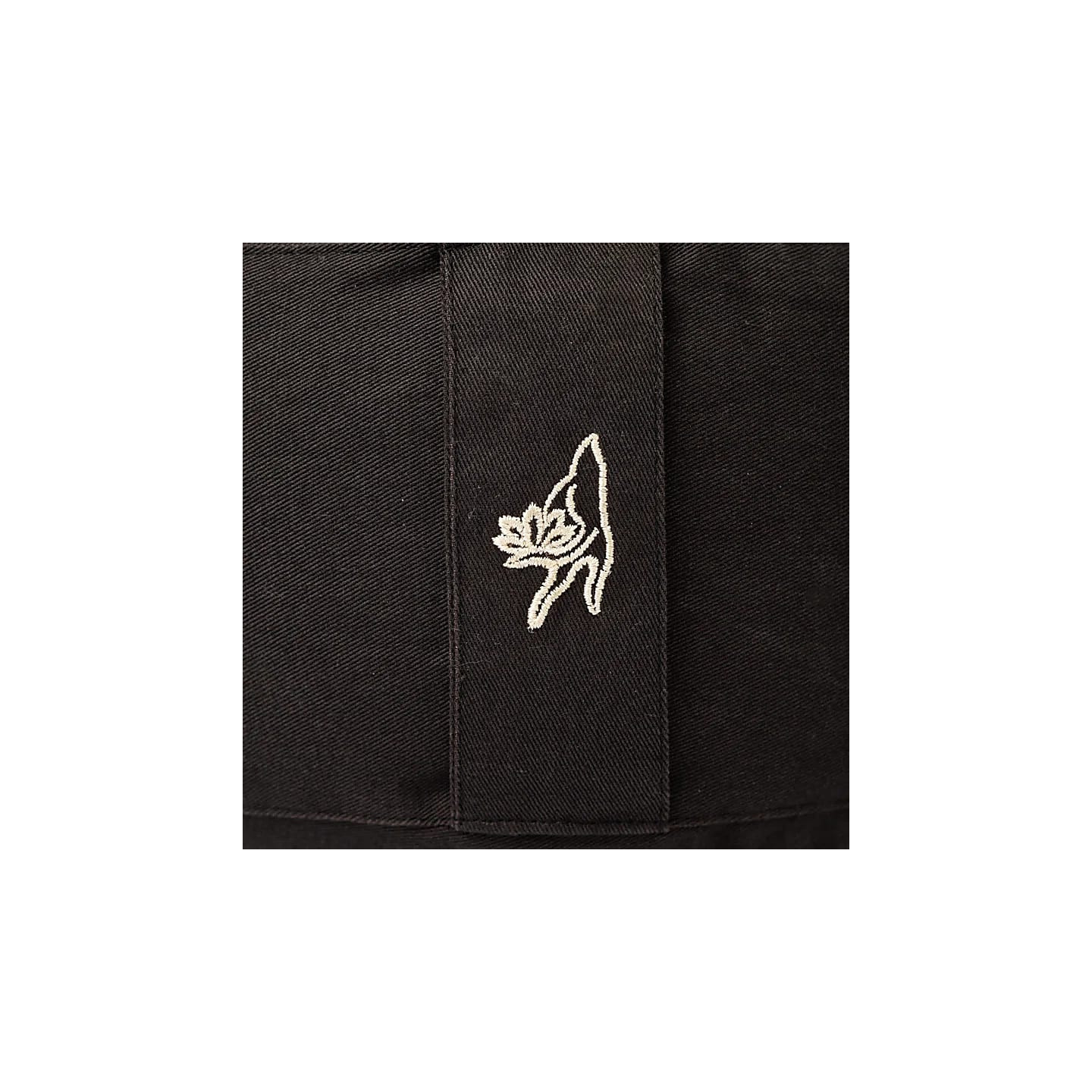 Coussin de méditation noir 7 chakras coton bio (OCS) | Pieralune