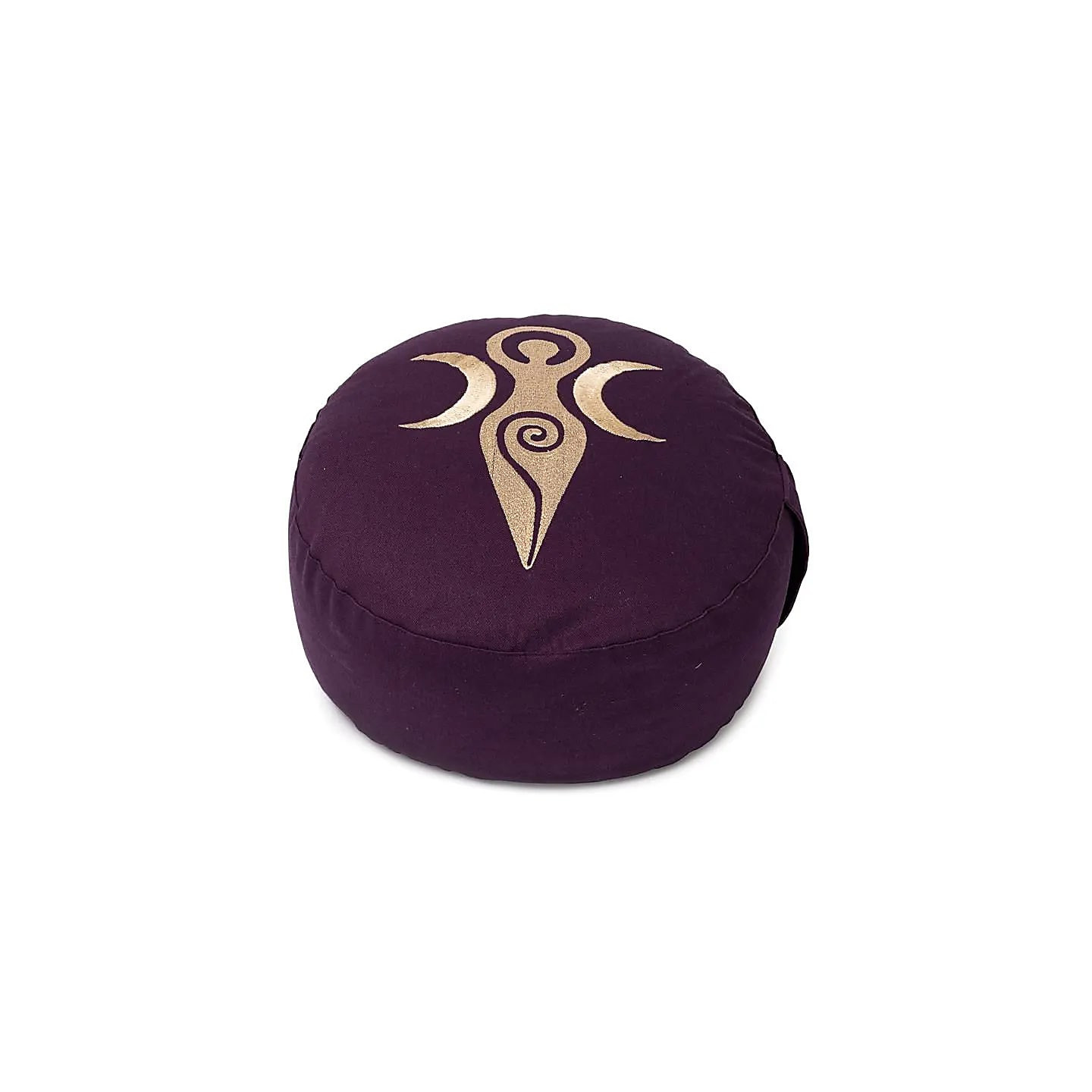 Coussin de méditation violet foncé Déesse coton bio (OCS) | Pieralune