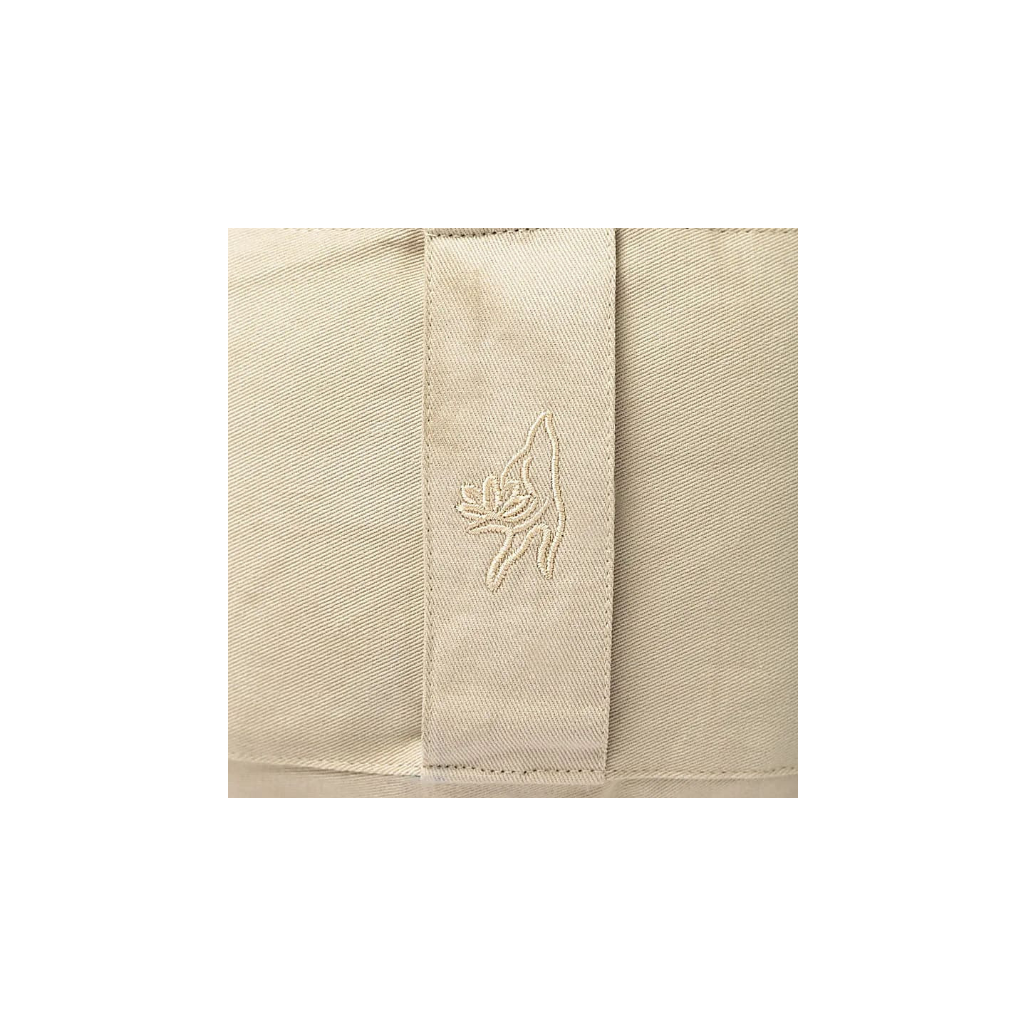 Coussin de méditation rond beige coton bio (OCS) | Pieralune