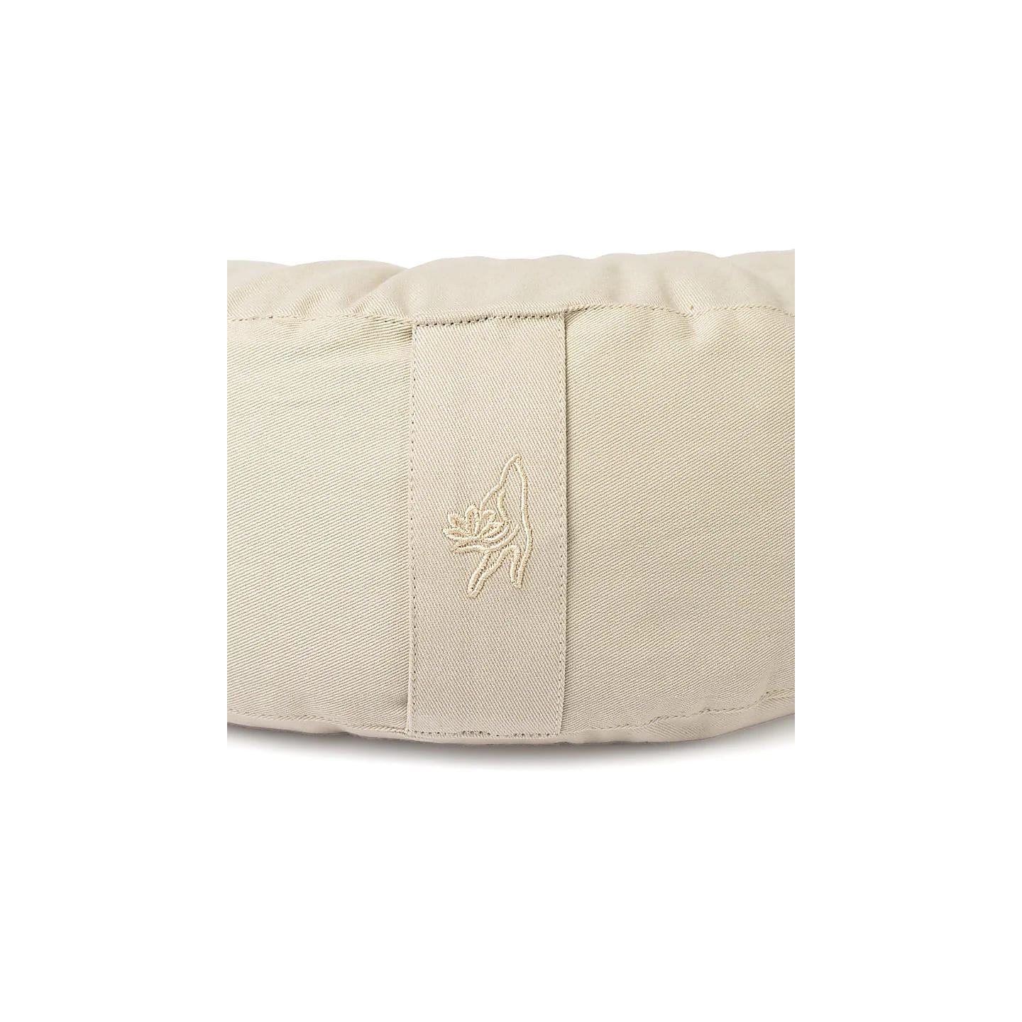 Coussin de méditation croissant beige coton bio (OCS) | Pieralune