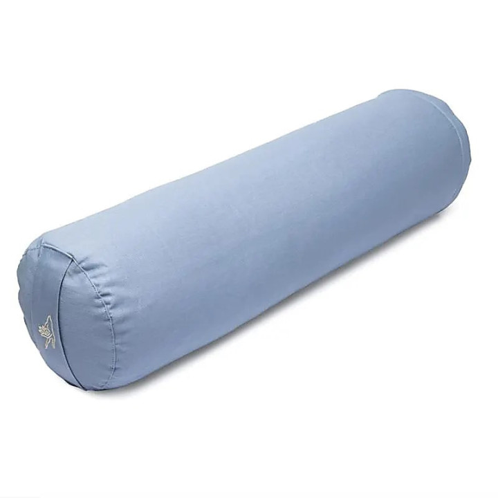 Coussin de méditation bolster bleu coton bio (OCS) | Pieralune