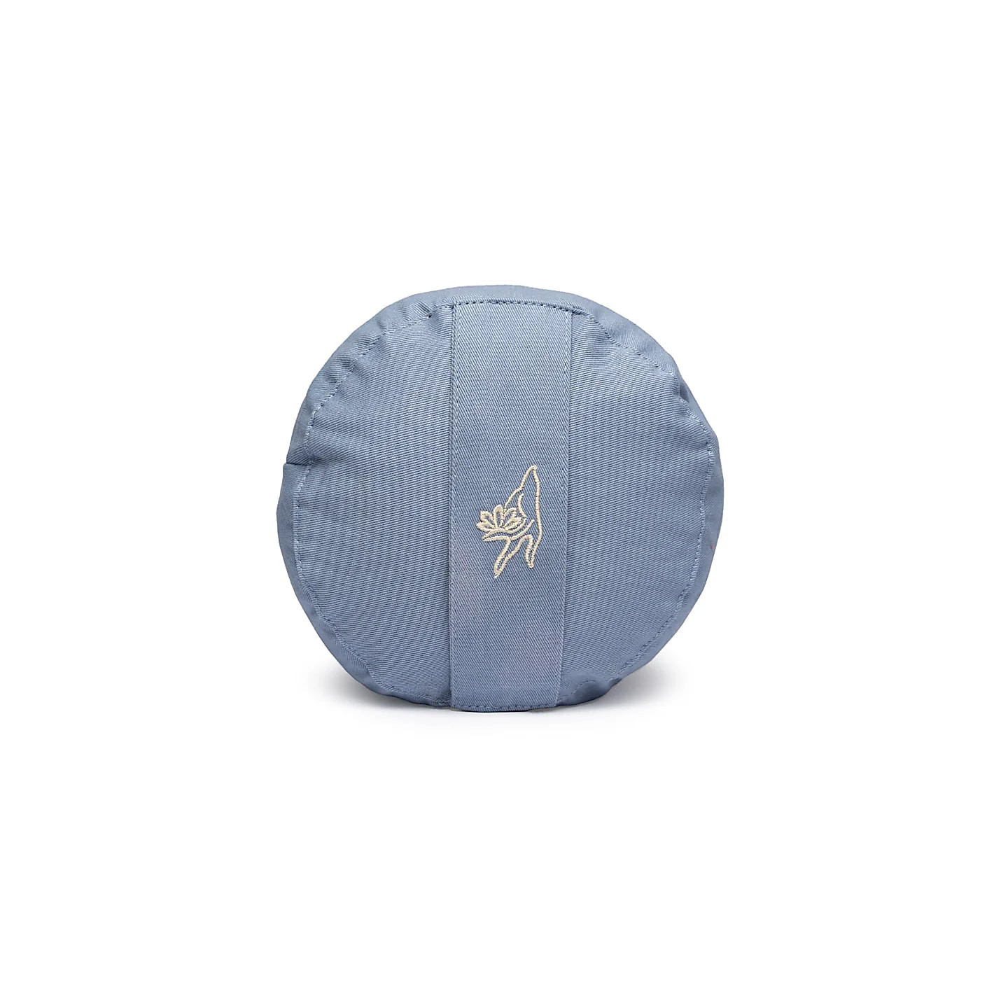 Coussin de méditation bolster bleu coton bio (OCS) | Pieralune