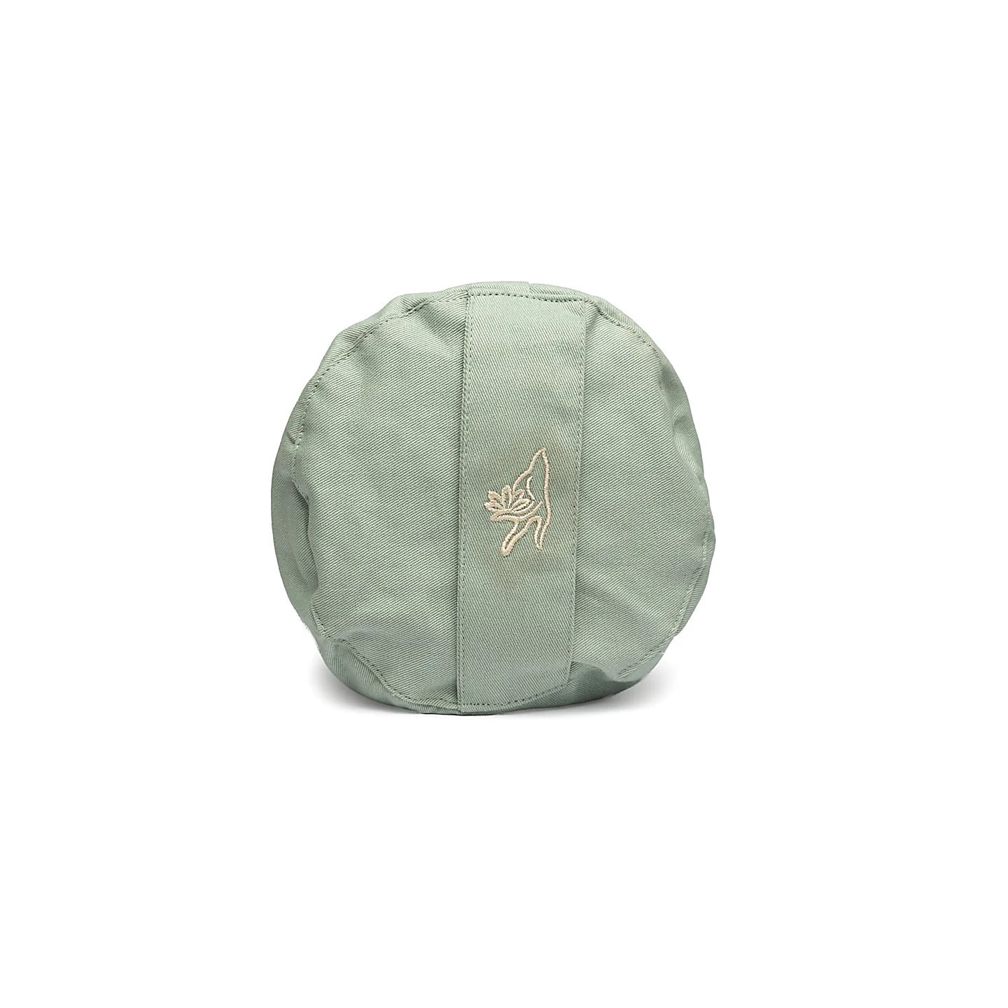 Coussin de méditation bolster vert doux coton bio (OCS) | Pieralune