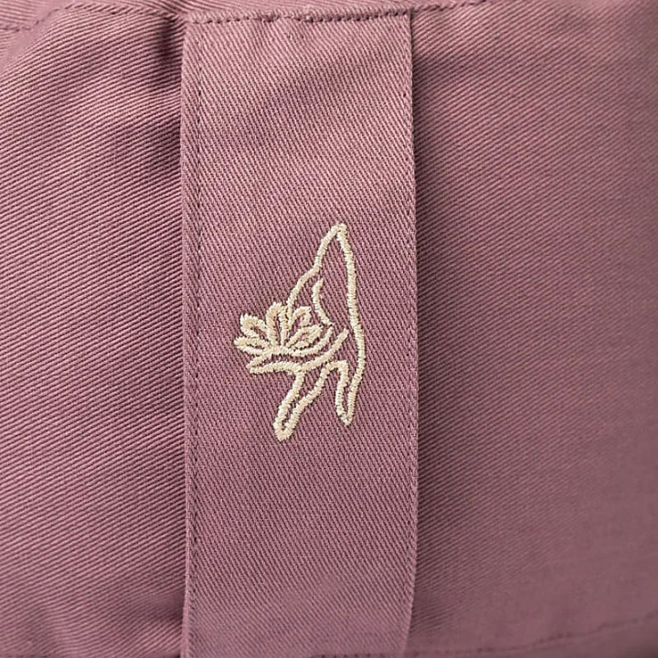 Coussin de méditation rond lilas coton bio (OCS) | Pieralune
