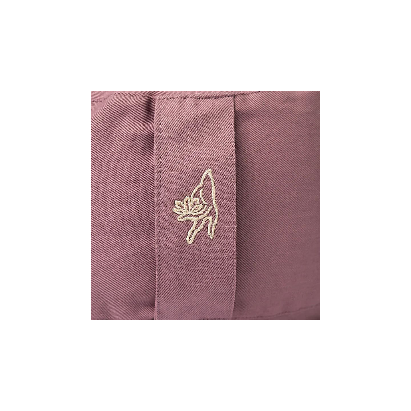 Coussin de méditation rond lilas coton bio (OCS) | Pieralune