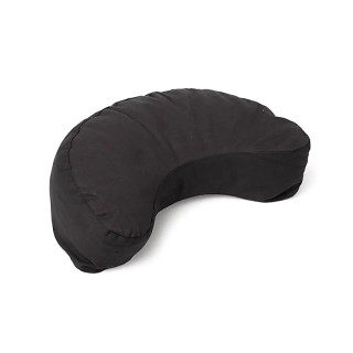 Coussin de méditation croissant noir coton bio (OCS) | Pieralune