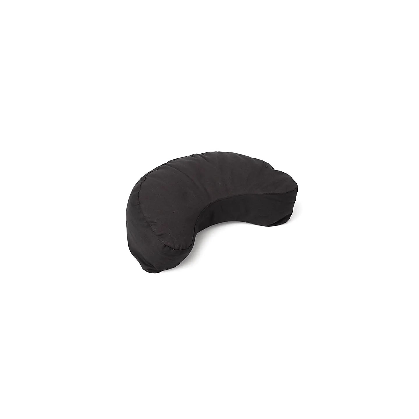 Coussin de méditation croissant noir coton bio (OCS) | Pieralune