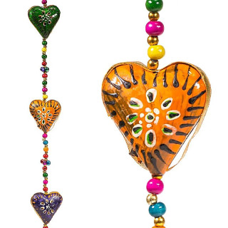 Guirlande de coeurs - plastique | Pieralune