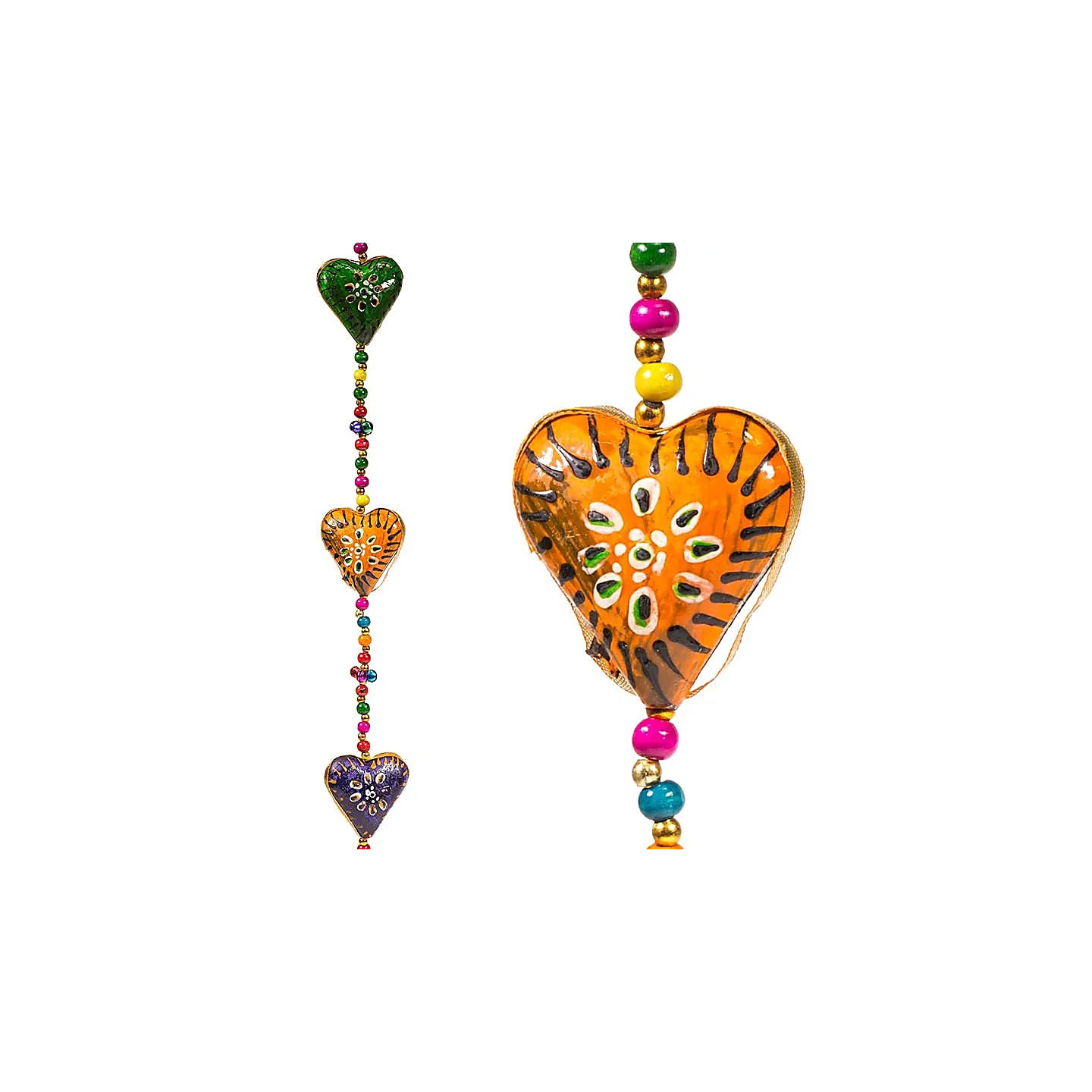 Guirlande de coeurs - plastique | Pieralune