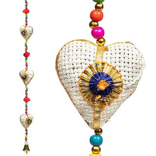 Guirlande de coeurs - toile de jute | Pieralune