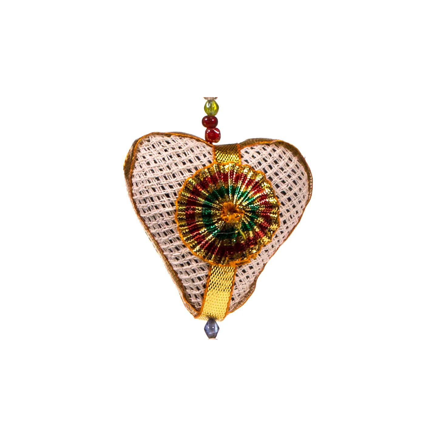 Guirlande de coeurs - toile de jute | Pieralune