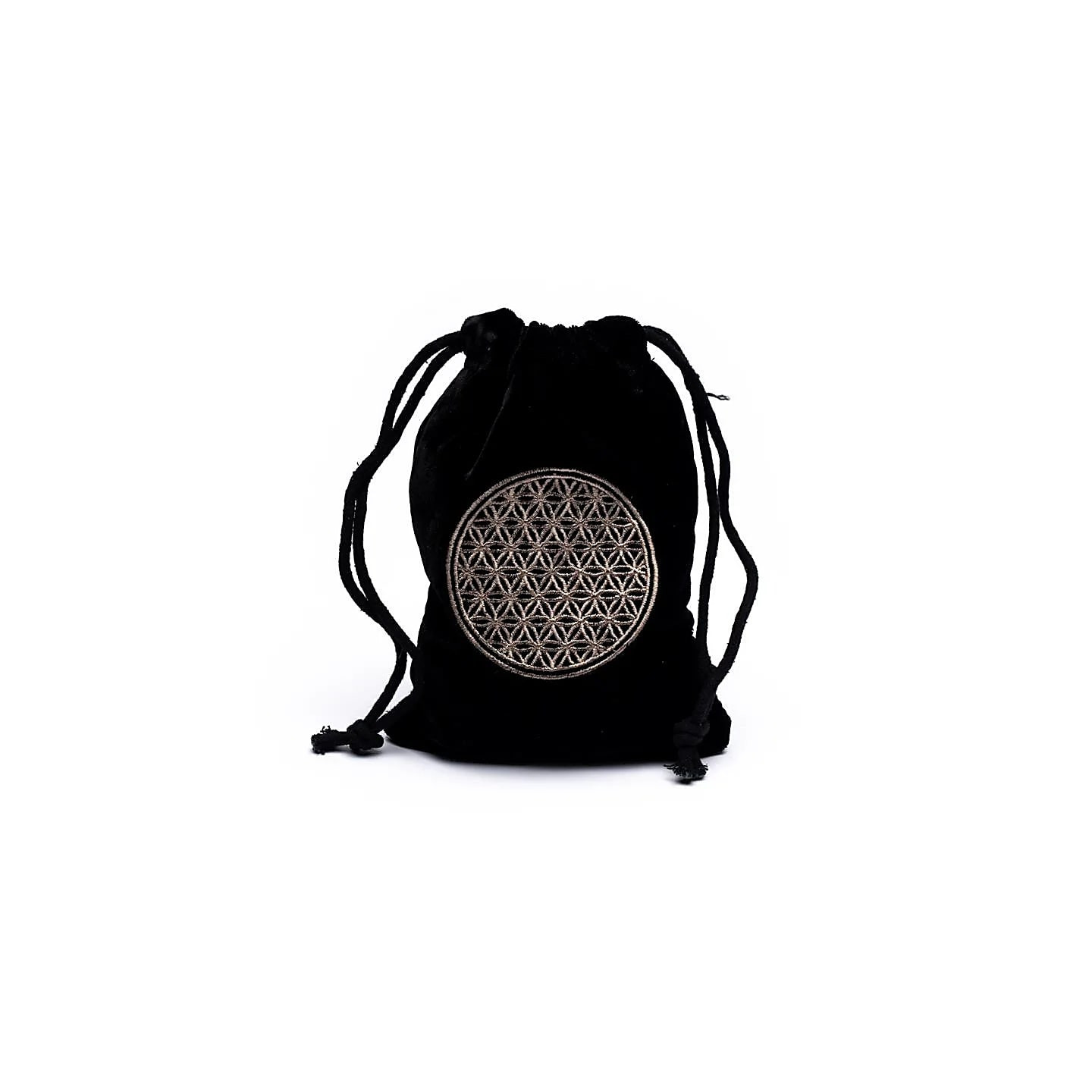 Pochette de velours avec fleur de vie | Pieralune