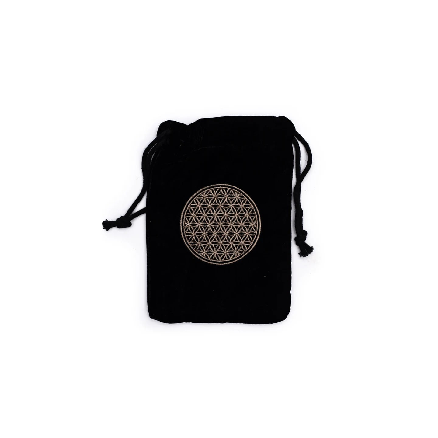 Pochette de velours avec fleur de vie | Pieralune