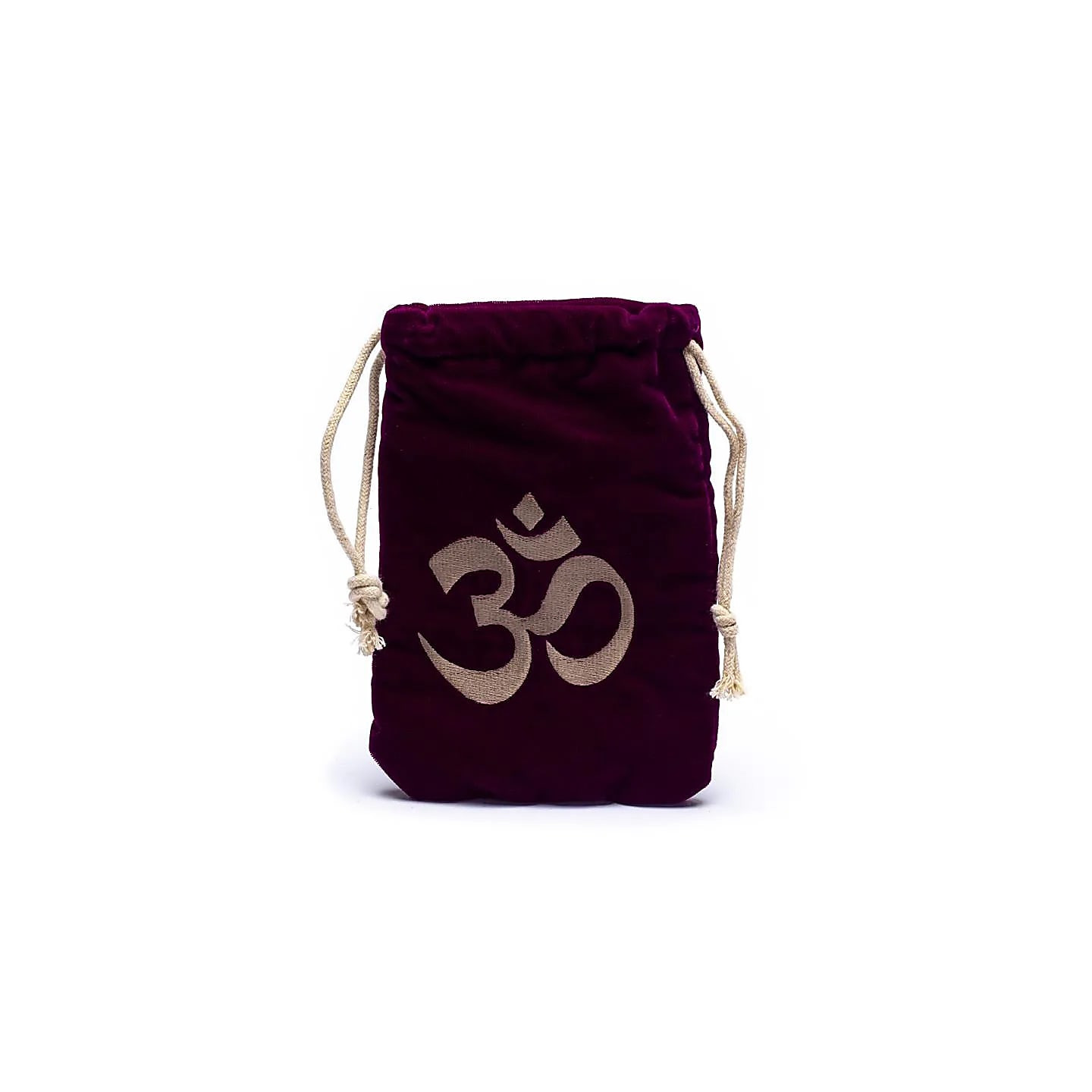 Pochette de velours avec symbole Om | Pieralune