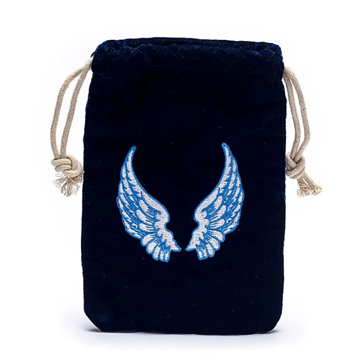 Pochette de velours avec des ailes dánge | Pieralune