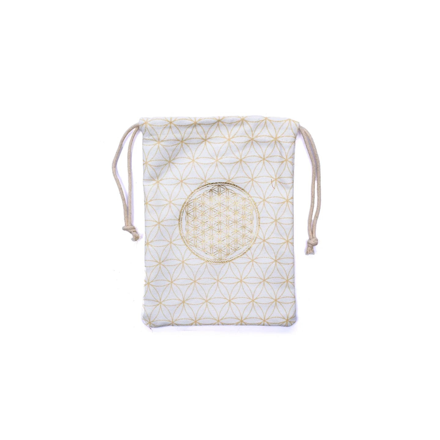 Sac en coton fleur de vie blanc | Pieralune
