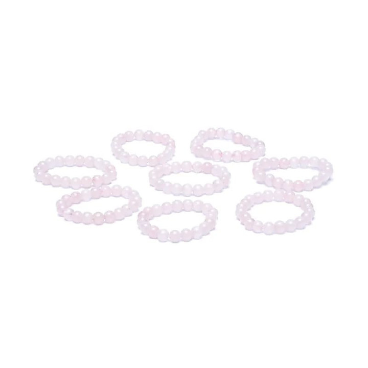 Bague élastique quartz rose | Pieralune