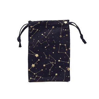 Pochette en coton horoscope bleu (GOTS) | Pieralune