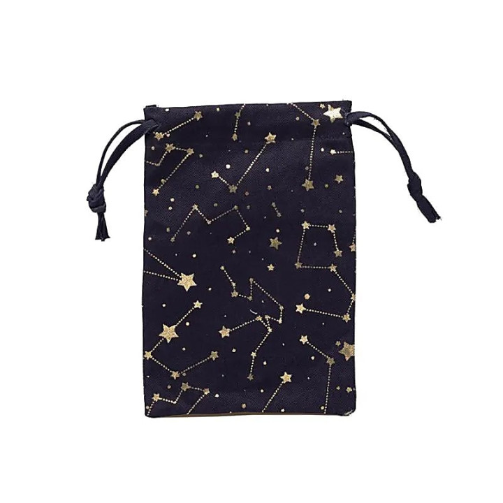 Pochette en coton horoscope bleu (GOTS) | Pieralune