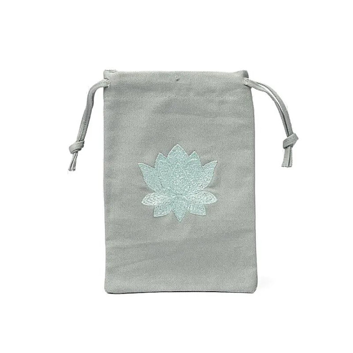 Pochette en coton lotus céladon (GOTS) | Pieralune