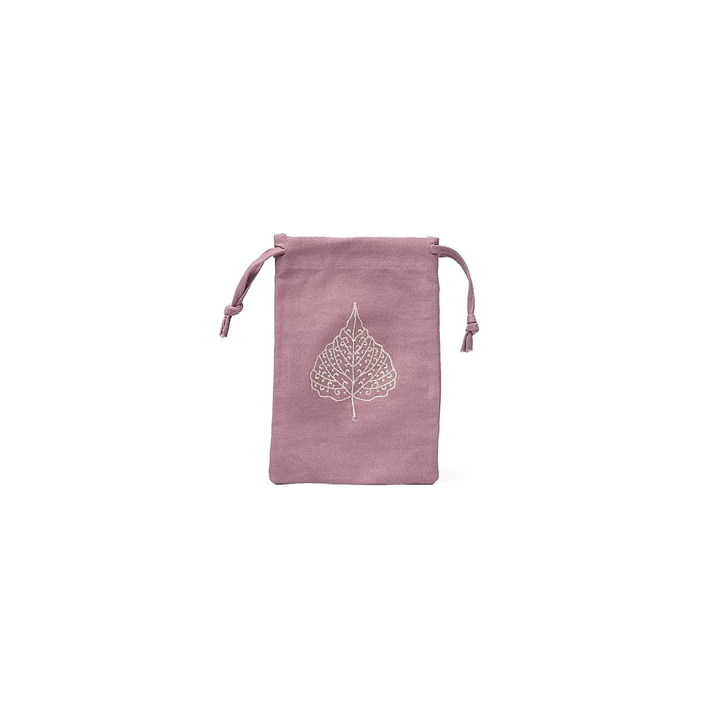 Pochette en coton feuille de bodhi lilas (GOTS) | Pieralune