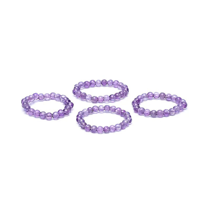 Bague élastique améthyste | Pieralune