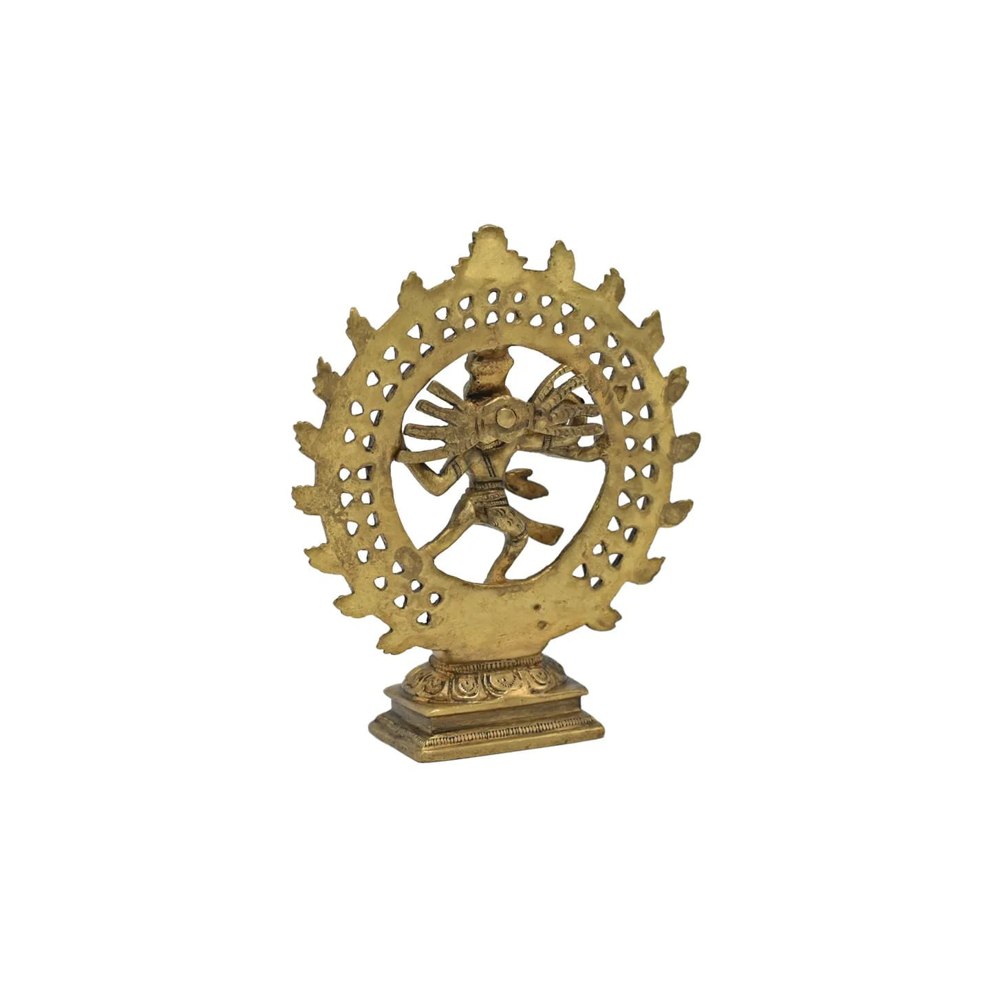 Shiva Nataraj laiton double anneau couleur or | Pieralune