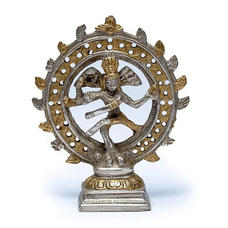 Shiva Nataraj laiton double anneau couleur or | Pieralune