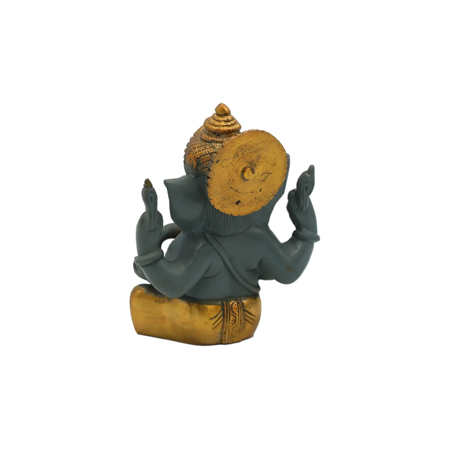 Ganesh gris bicolore finitions couleur or | Pieralune