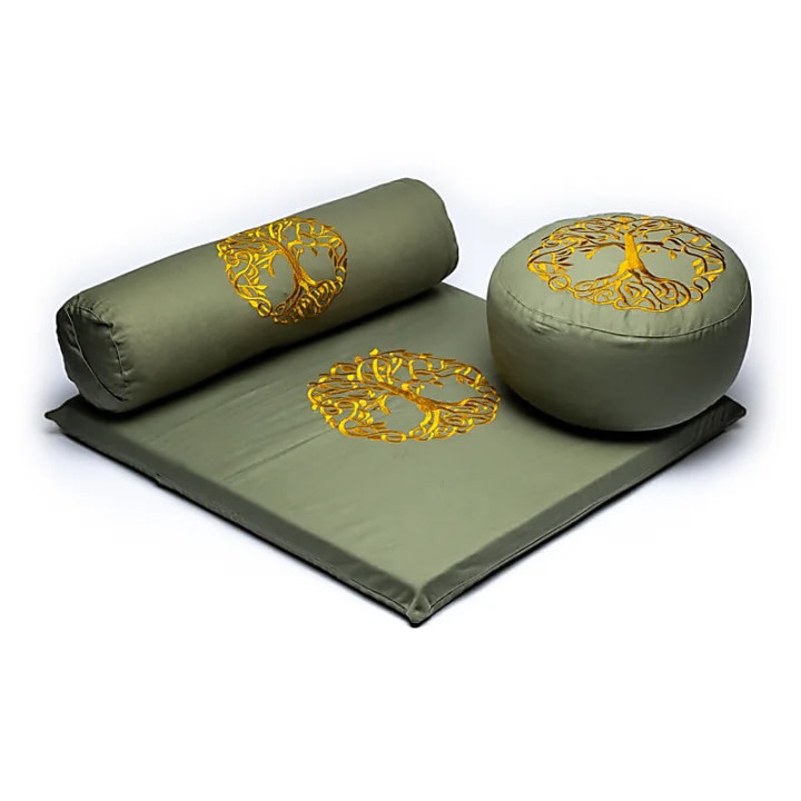 SET de Méditation 2: Arbre de Vie coton BIO (OCS) | Pieralune