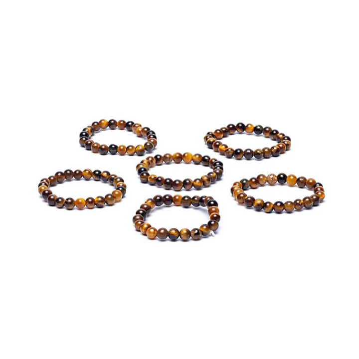 Bague élastique œil de tigre | Pieralune