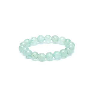 Bague élastique en aventurine verte | Pieralune
