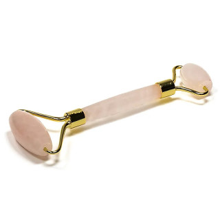Rouleau de massage pour le visage en quartz rose | Pieralune