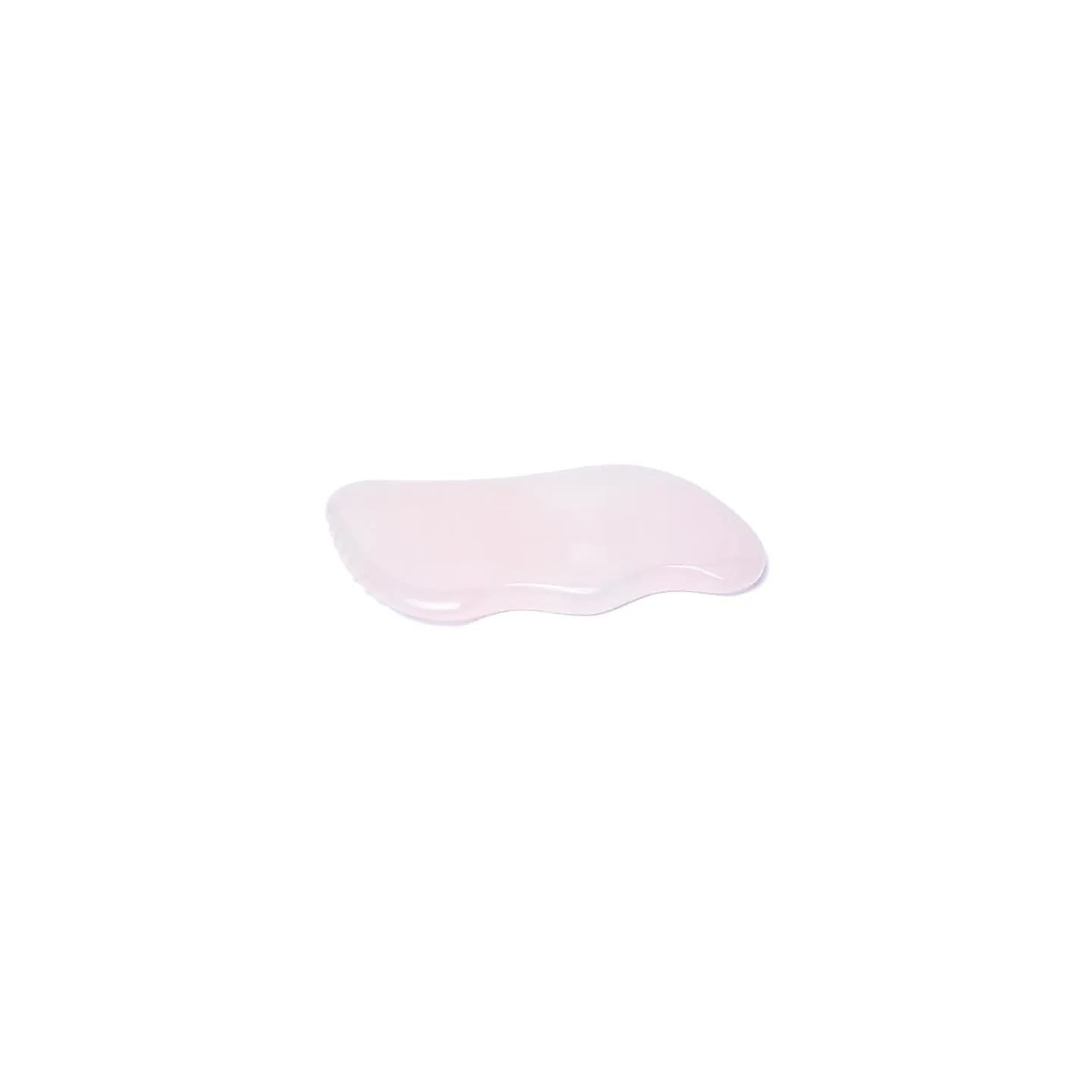 Pierre de massage quartz rose gua sha vague | Pieralune