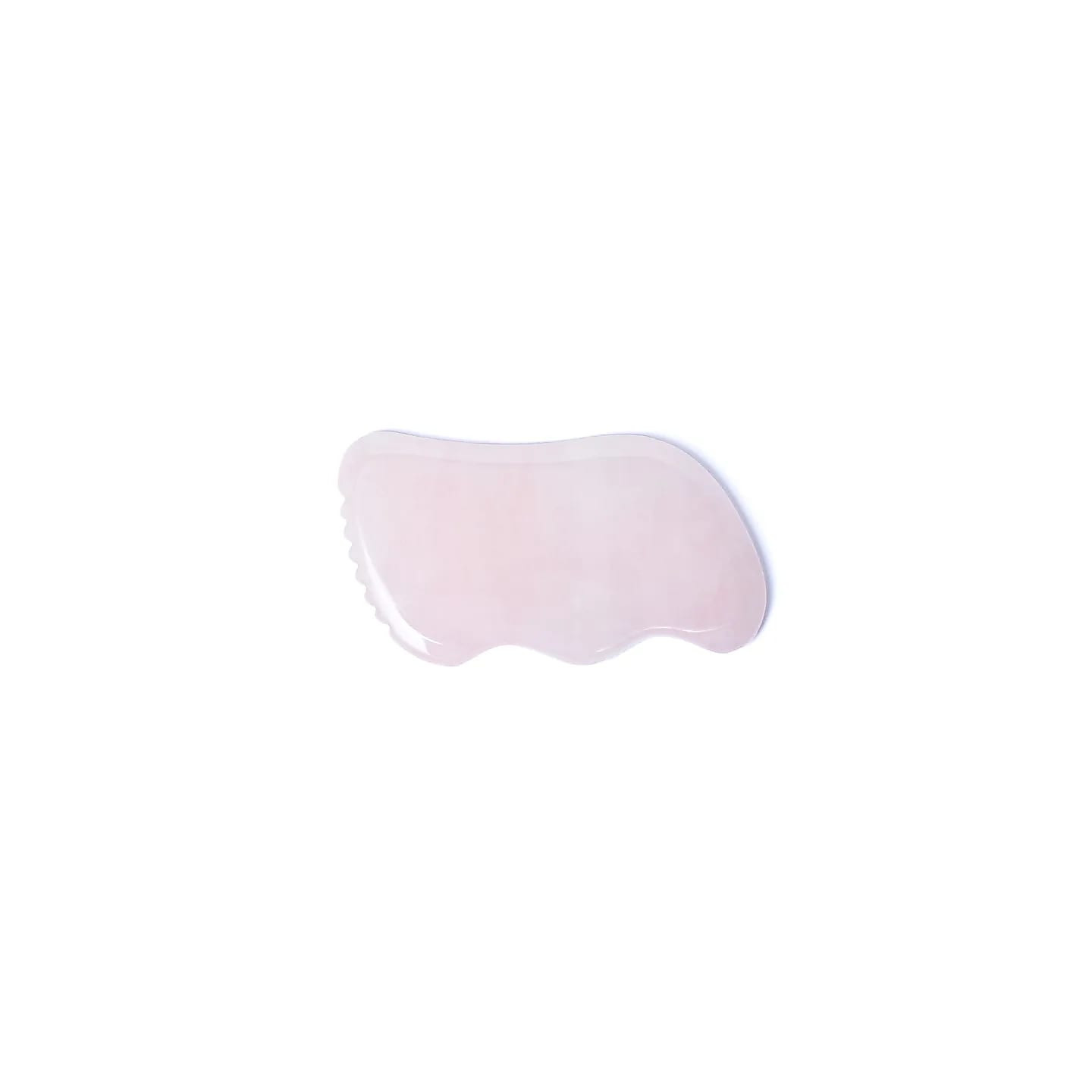 Pierre de massage quartz rose gua sha vague | Pieralune