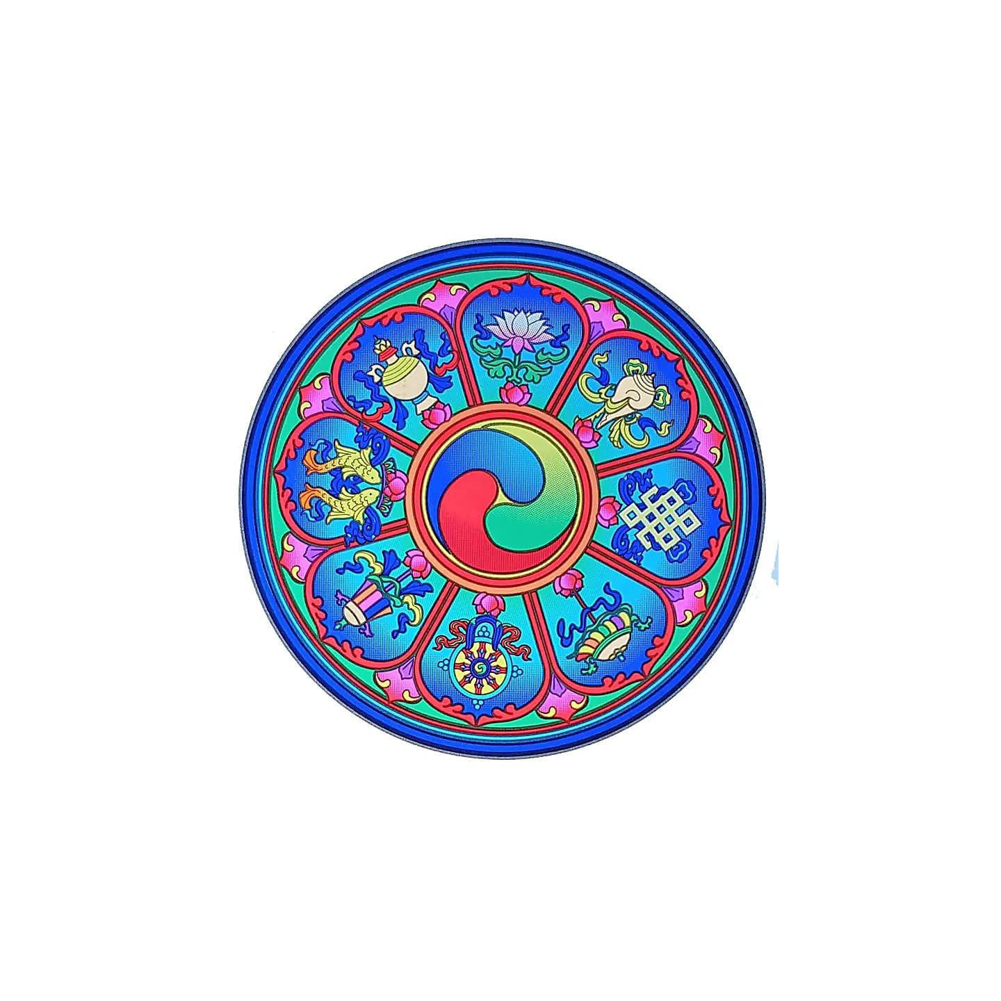 Adhésif fenêtre “Tibetan Auspicious Symbols” | Pieralune