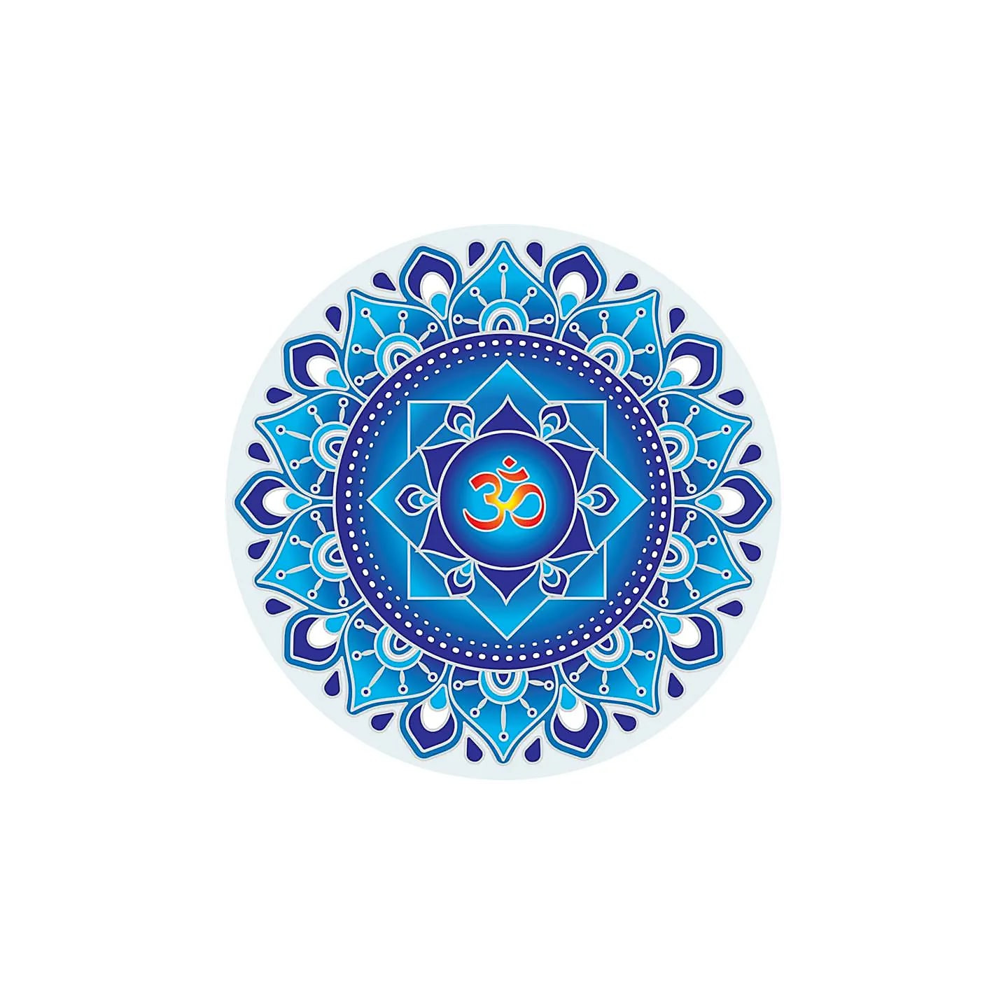Adhésif fenêtre Blue Om Mandala | Pieralune