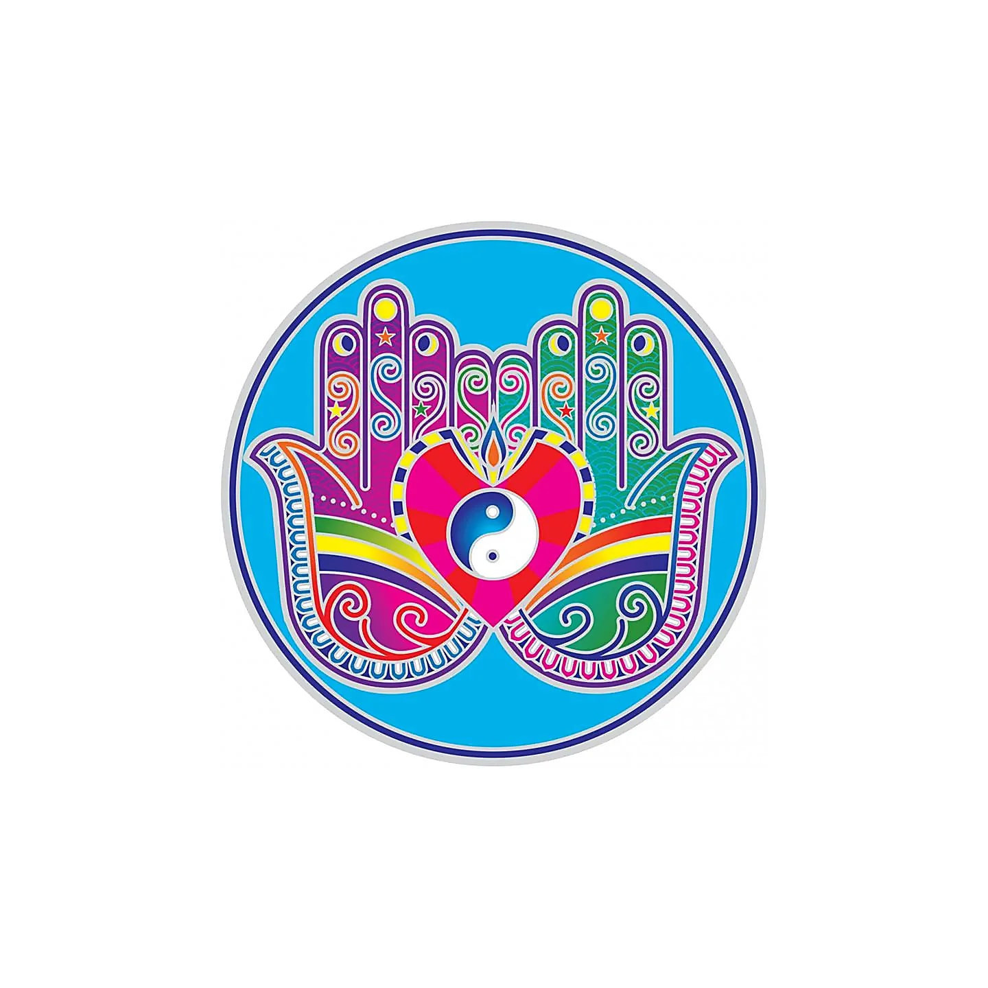 Adhésif fenêtre Healing Hands Mandala | Pieralune