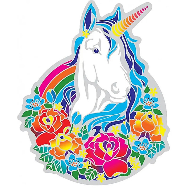 Adhésif fenêtre Licorne Magique | Pieralune