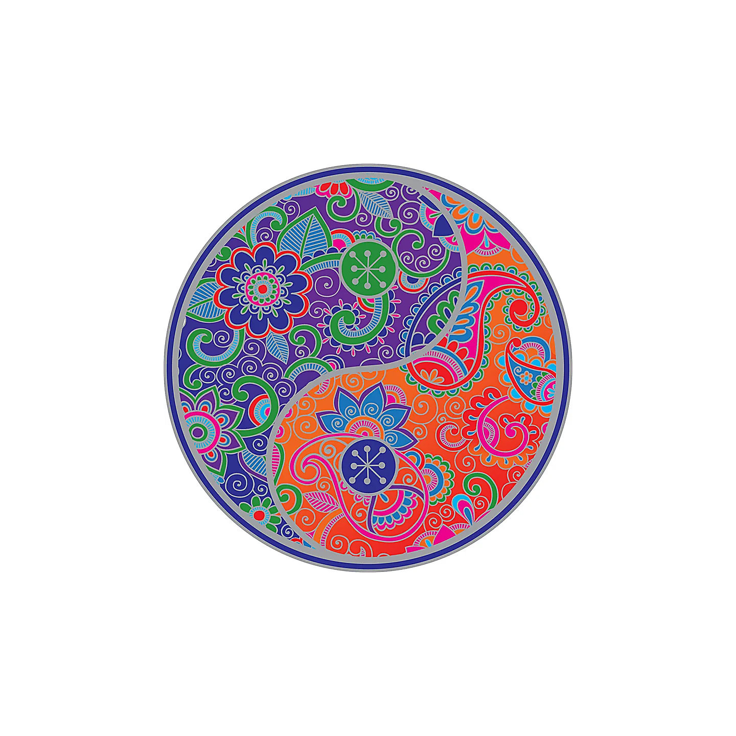 Adhésif fenêtre Mandala Yin Yang | Pieralune