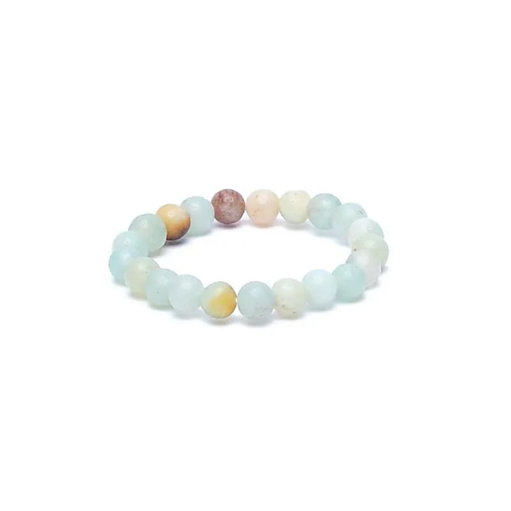 Bague élastique amazonite | Pieralune