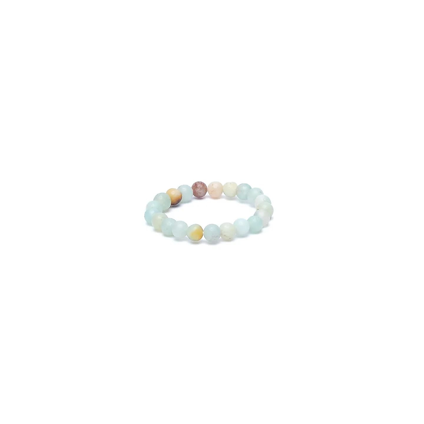 Bague élastique amazonite | Pieralune