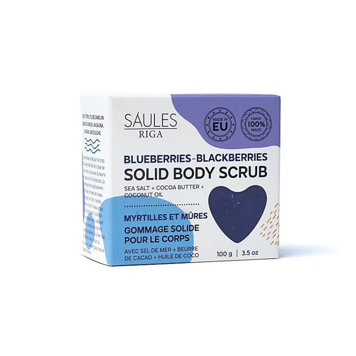 Savon exfoliant naturel myrtilles mûres | Pieralune