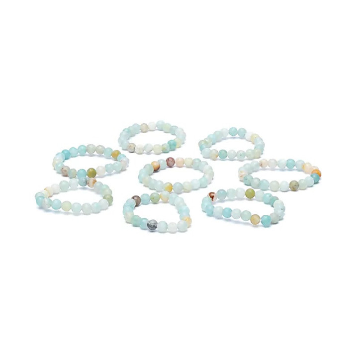 Bague élastique amazonite | Pieralune
