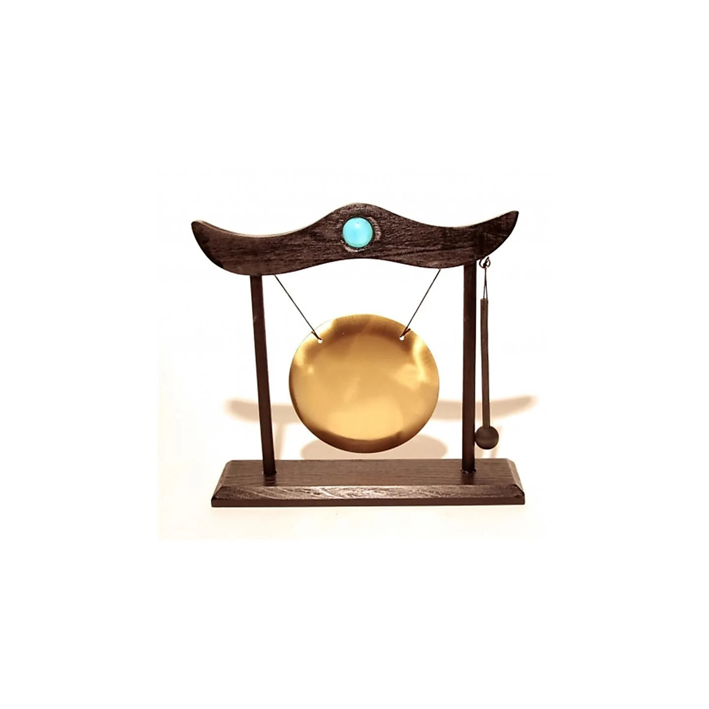 Petit Gong de table structure bois + heurtoir | Pieralune